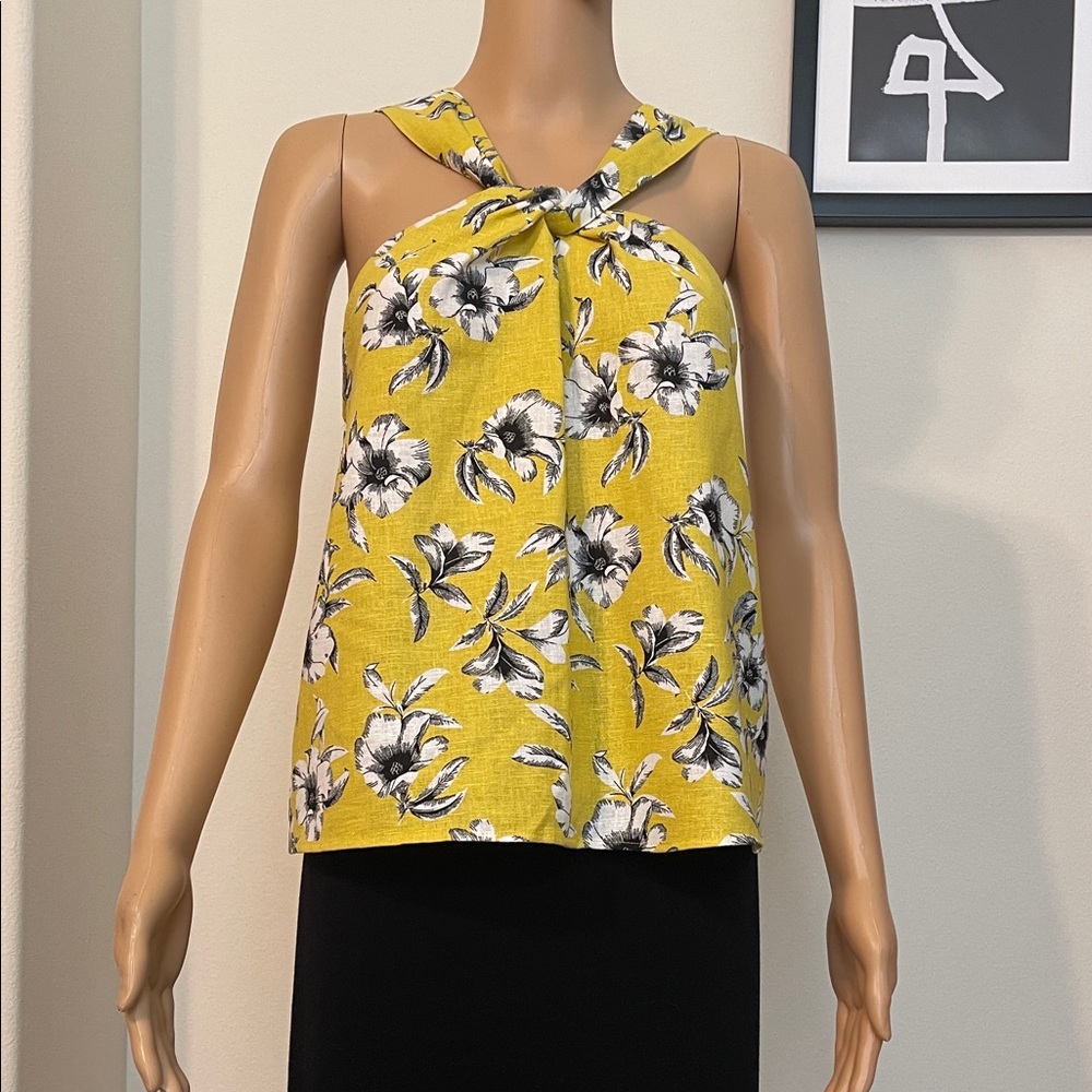 Banana Republic Linen/Rayon Halter Top